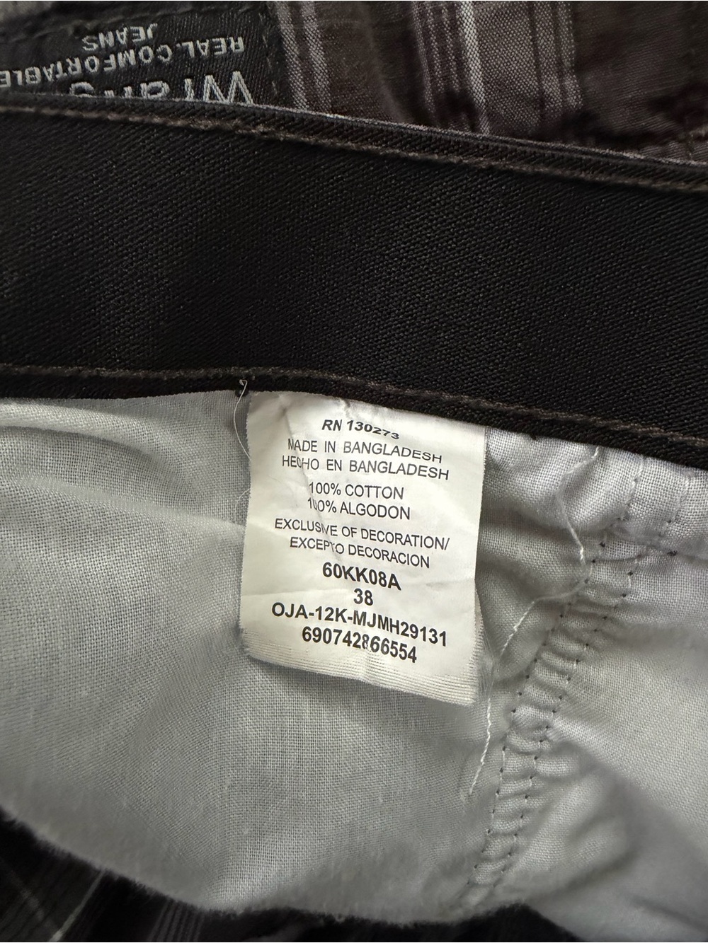 Wrangler Men’s 38 Authentic Issue Gray White Cargo Shorts | SKU 0174 - Picture 6 of 8